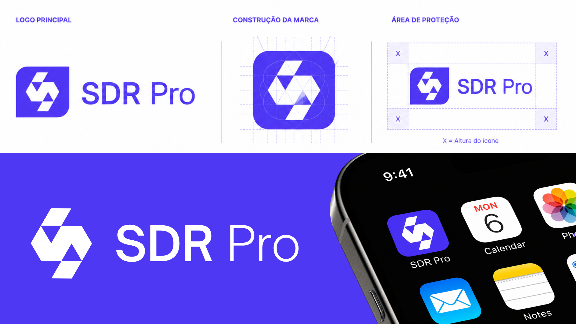 Projeto de identidade visual SDR Pro